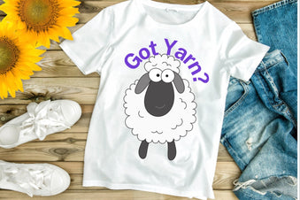 Knitty Tees- Yarn themed tshirts for knitters and crocheters